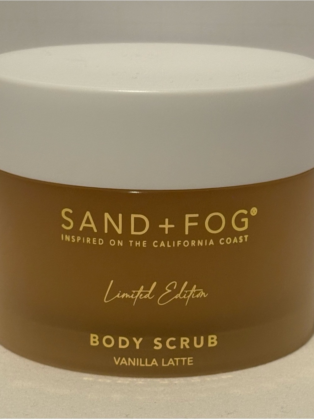 SAND+FOG Vanilla Latte Limited Edition Body Scrub 12.7 oz NEW